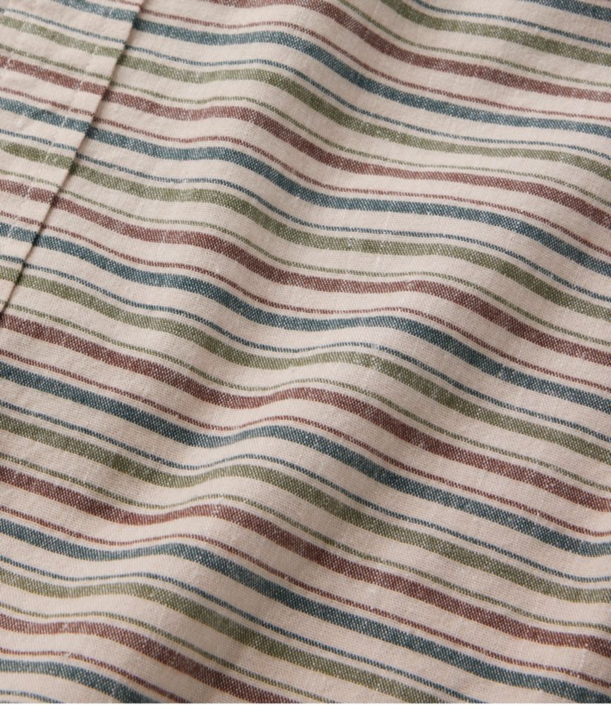 Men's Stonecoast Hemp Shirt, Short-Sleeve, Slightly Fitted Untucked Fit, Stripe