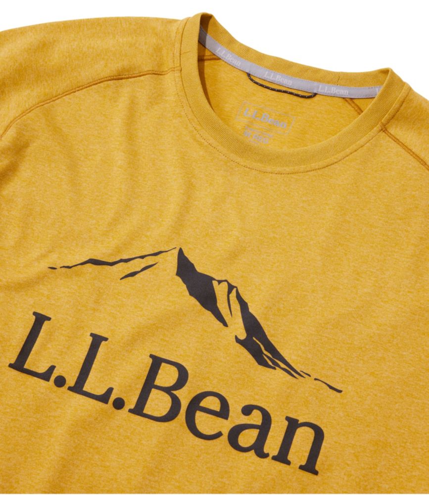 Men's Bean's Access Trail Tee, Graphic, Bright Sea Blue Logo, small image number 4