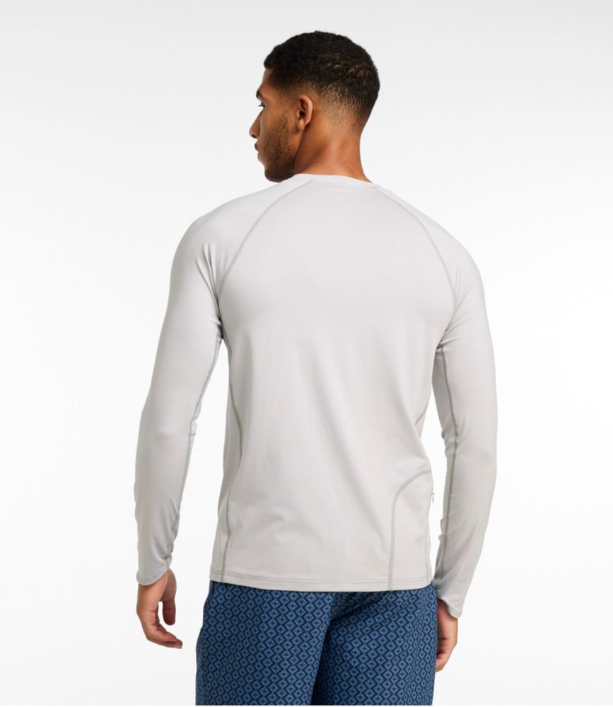 Men's Swift River Cooling Rash Guard, Graphic, Pewter Wave, small image number 3