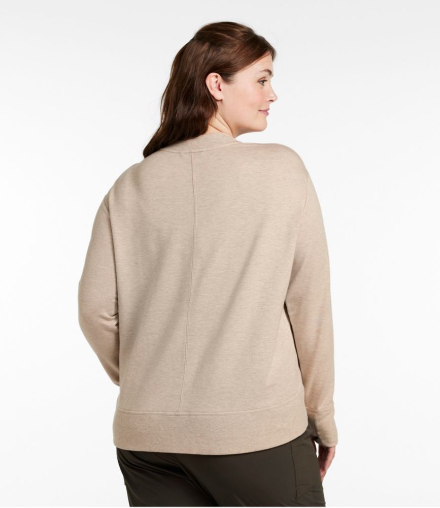 Women's SoftFlex Crossneck Pullover, Foggy Blue Heather, small image number 3