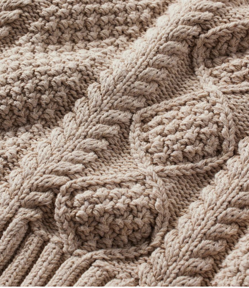 Women's Signature Cotton Fisherman Sweater, Crewneck Novelty