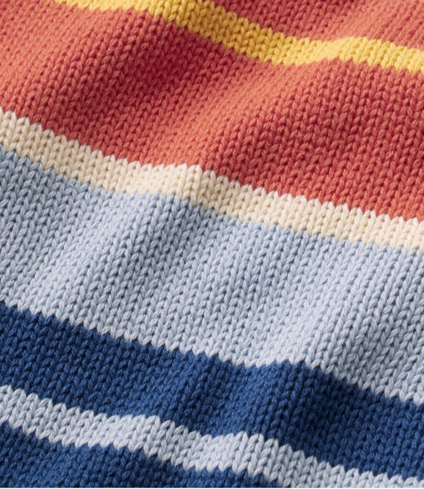 Women's Signature Original Cotton Sweater, Rollneck Stripe, Faded Orange Stripe, small image number 5
