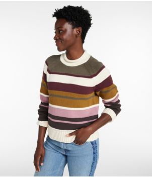Women's Signature Original Cotton Sweater, Rollneck Stripe