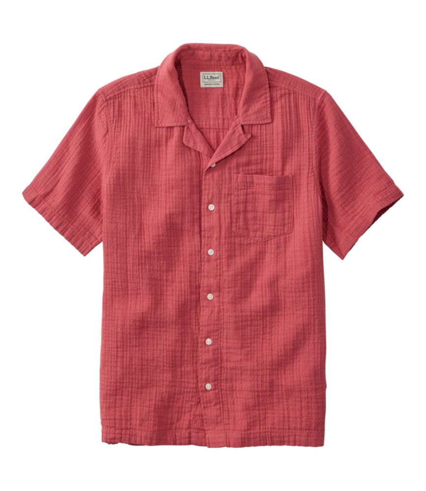 Men's Cloud Gauze Shirt, Short-Sleeve, Slightly Fitted Untucked Fit