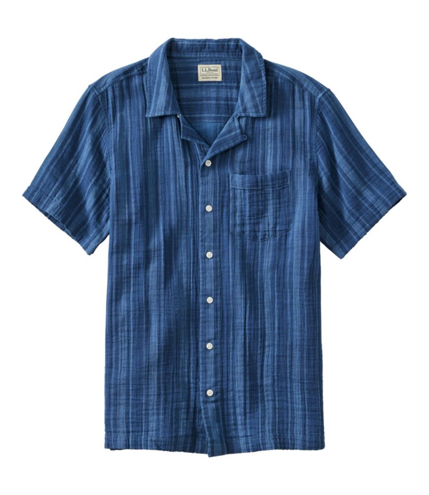 Men's Cloud Gauze Shirt, Short-Sleeve, Slightly Fitted