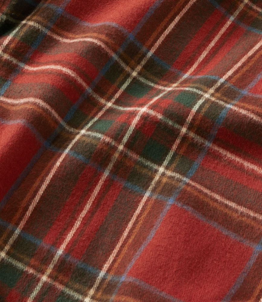 Women's Scotch Plaid Flannel Shirt, Boyfriend, Black Watch, small image number 5