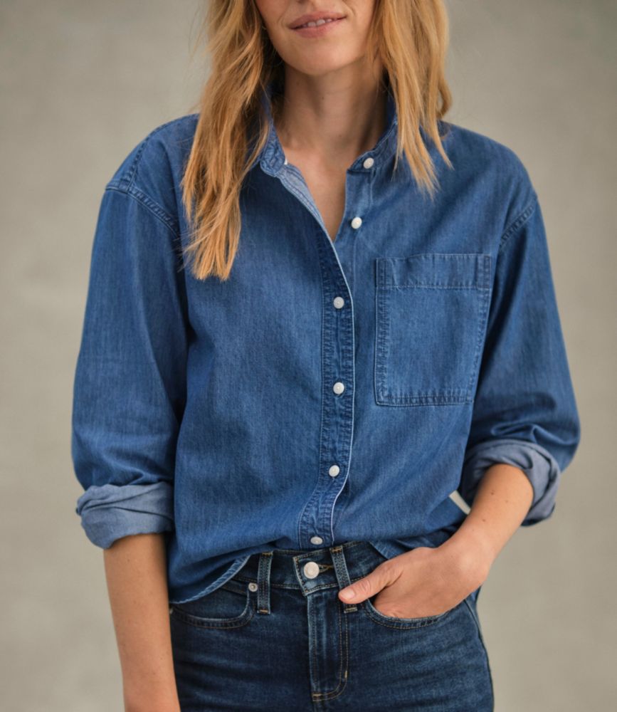 Women's L.L.Bean Denim Boyfriend Shirt