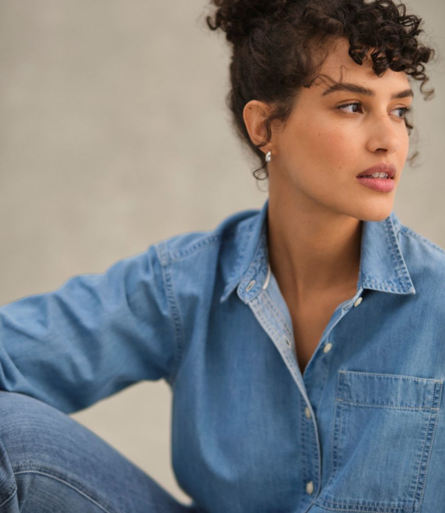 Women's L.L.Bean Denim Boyfriend Shirt