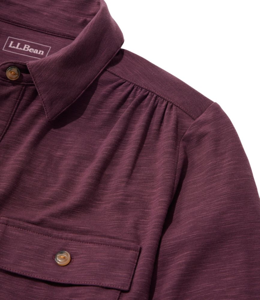 Camden Hills Tee, Button-Front Shirt, Bright Mariner, small image number 4