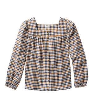 Women's Whisperweight Flannel Shirt, Squareneck, New