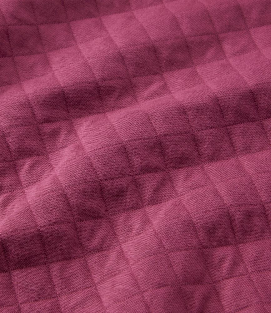 Women's Quilted Sweatshirt, Snapneck Pullover