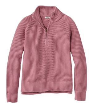 Women's Mariner Shaker Sweater, Quarter-Zip, New