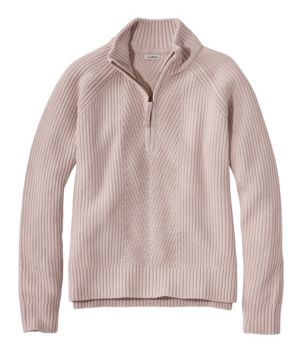 Women's Mariner Shaker Sweater, Quarter-Zip, New
