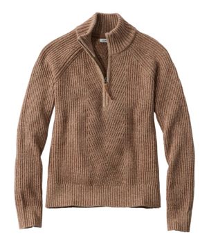 Women's Mariner Shaker Sweater, Quarter-Zip, New