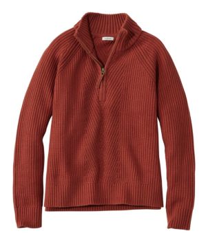 Women's Mariner Shaker Sweater, Quarter-Zip, New