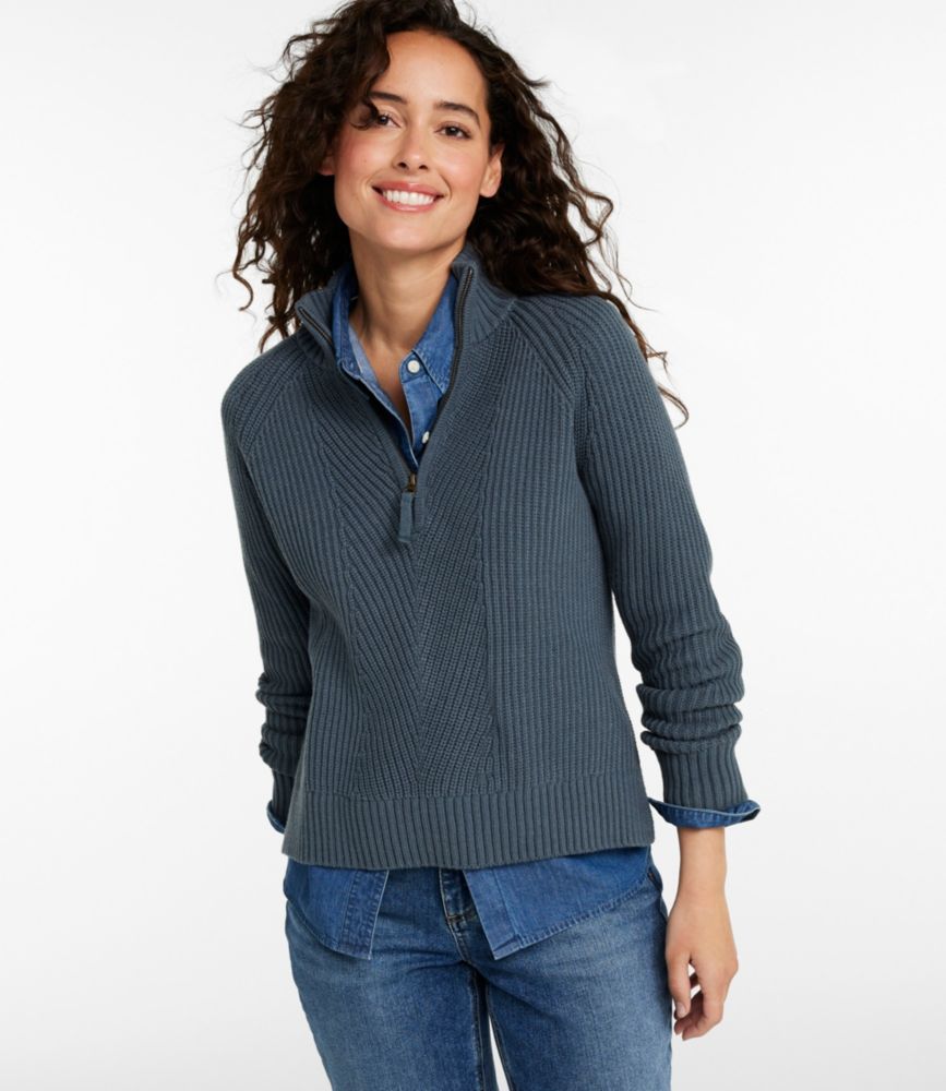 Women's Mariner Shaker Sweater, Quarter-Zip