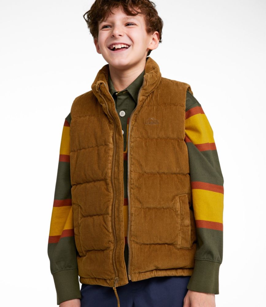 Kids' Bean's Down Corduroy Vest, Alpine Aster, small image number 3