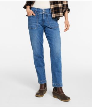 Women's 1912 Field Denim Pants, Mid-Rise Ankle Utility, New