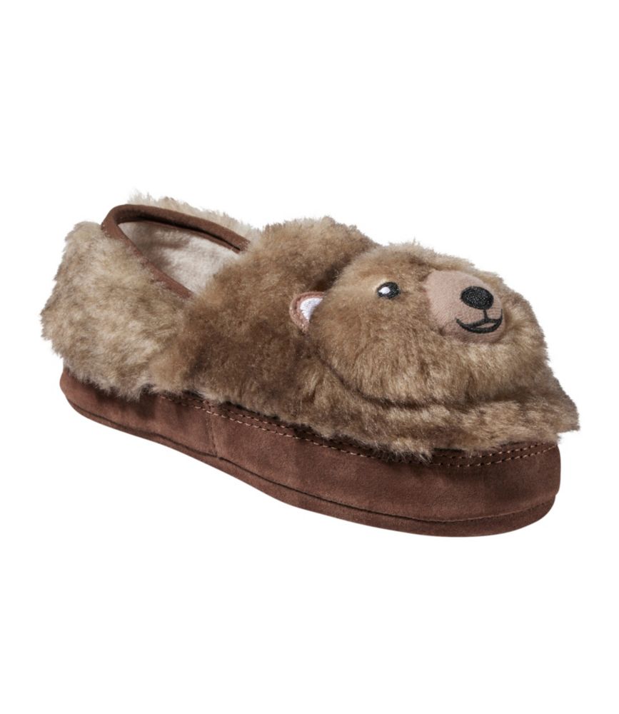 Kids' Animal Slipper, Nut Brown Bear, small image number 6