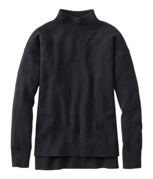 Women's Classic Cashmere Sweater, Relaxed Mockneck, New