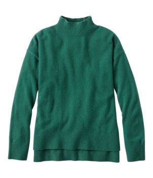 Women's Classic Cashmere Sweater, Relaxed Mockneck, New