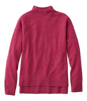 Women's Classic Cashmere Sweater, Relaxed Mockneck, New