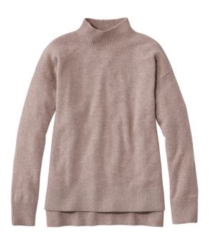 Women's Classic Cashmere Sweater, Relaxed Mockneck, New