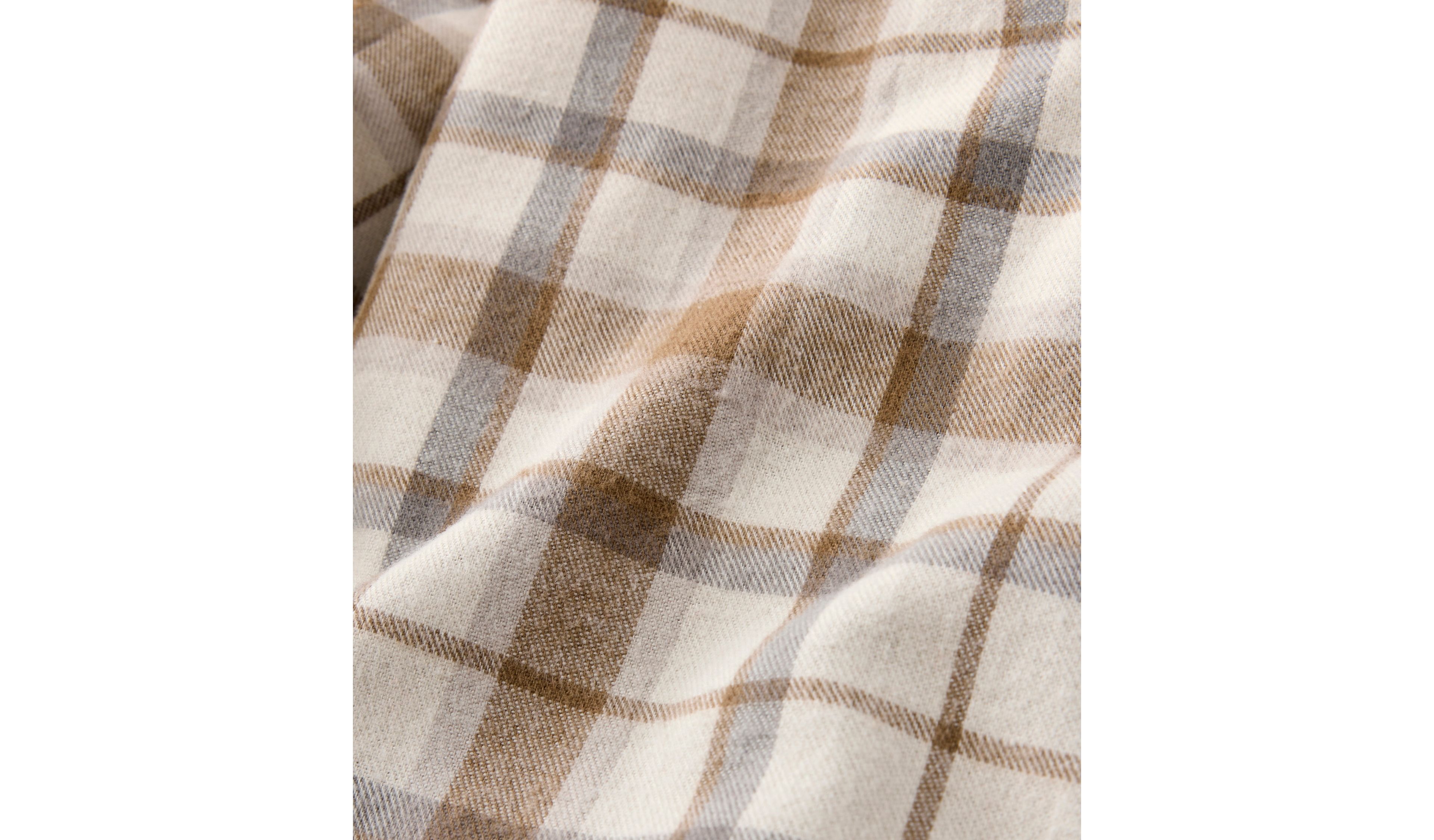 Men's Scotch Plaid Flannel Shirt, Slightly Fitted, Snap-Front
