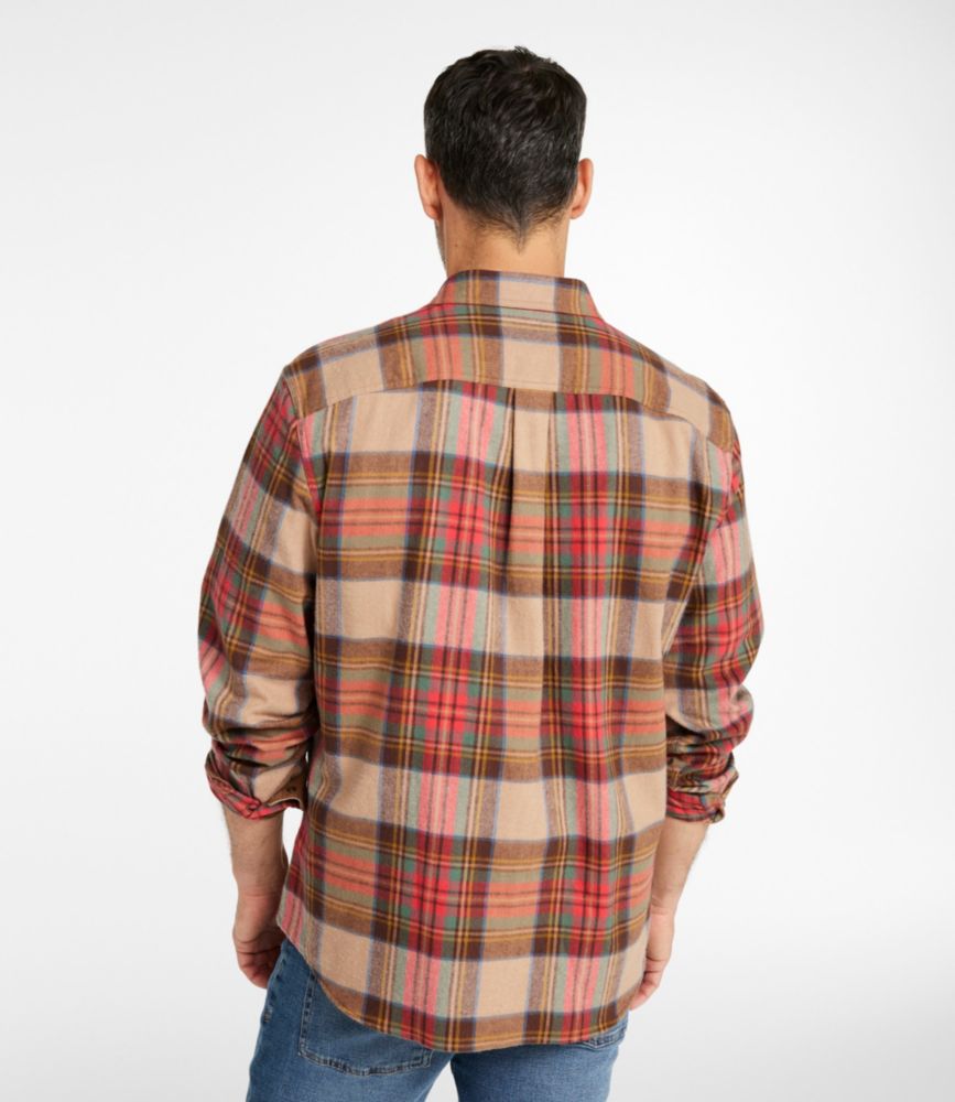 Men's Scotch Plaid Flannel Shirt, Snap-Front, Slightly Fitted Untucked Fit