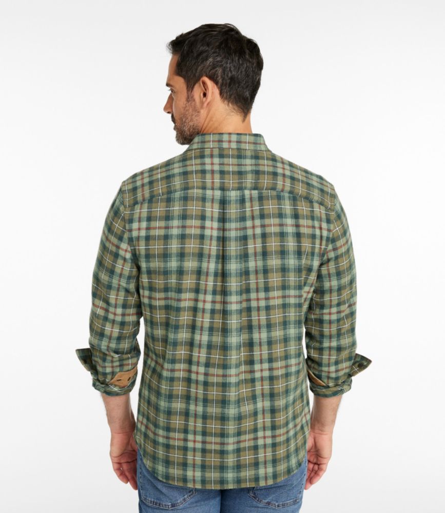 Men's Scotch Plaid Flannel Shirt, Snap-Front, Slightly Fitted Untucked Fit
