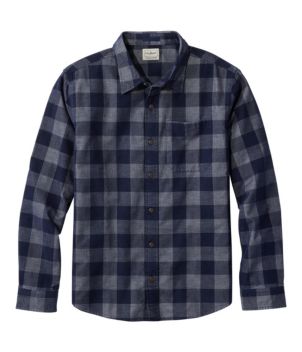 Men's Sunwashed Corduroy Shirt, Slightly Fitted Untucked Fit, Plaid, New