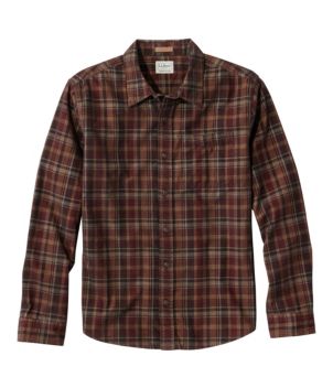 Men's Sunwashed Corduroy Shirt, Slightly Fitted Untucked Fit, Plaid, New