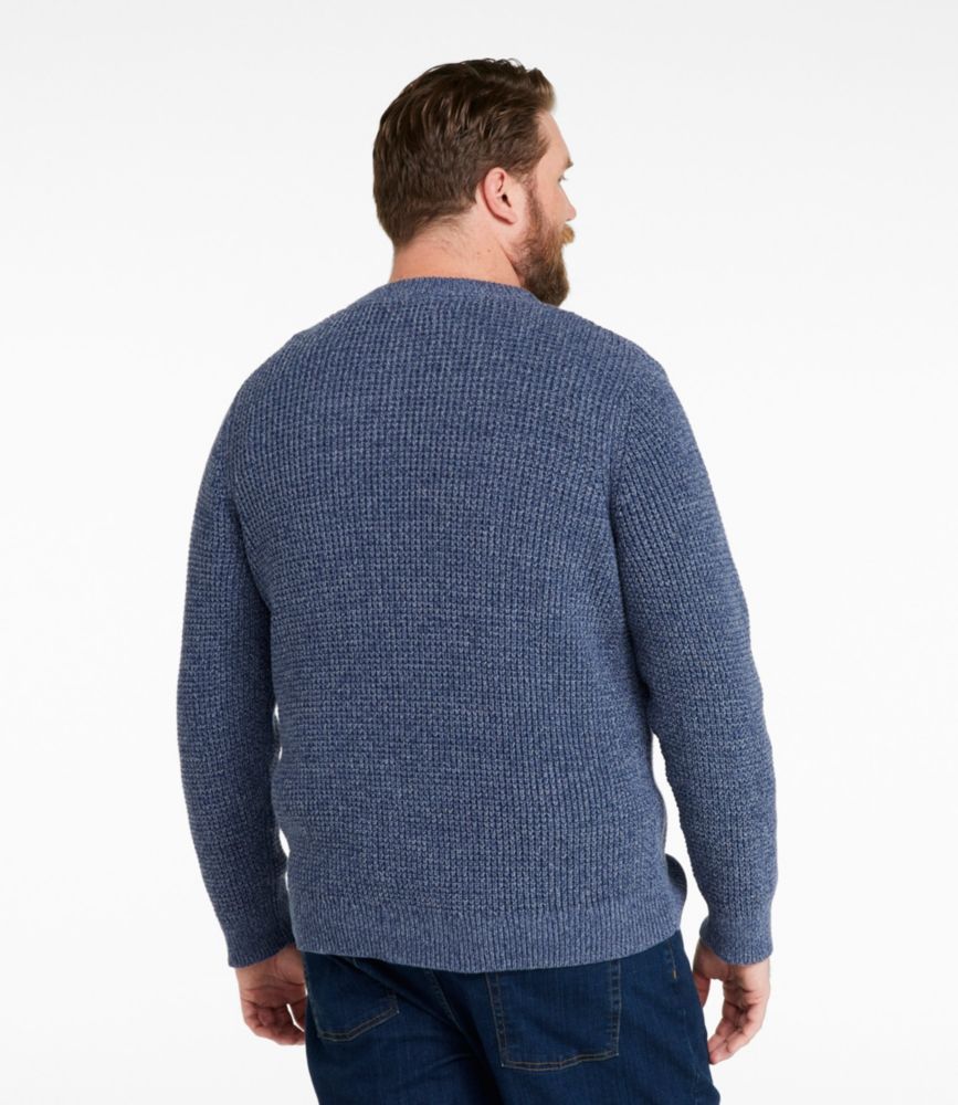 Men's L.L.Bean Organic Cotton Waffle Sweater, Henley, Field Khaki, small image number 5