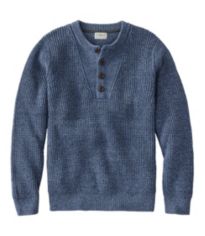 Men's Organic Cotton Waffle Sweater, Full Zip