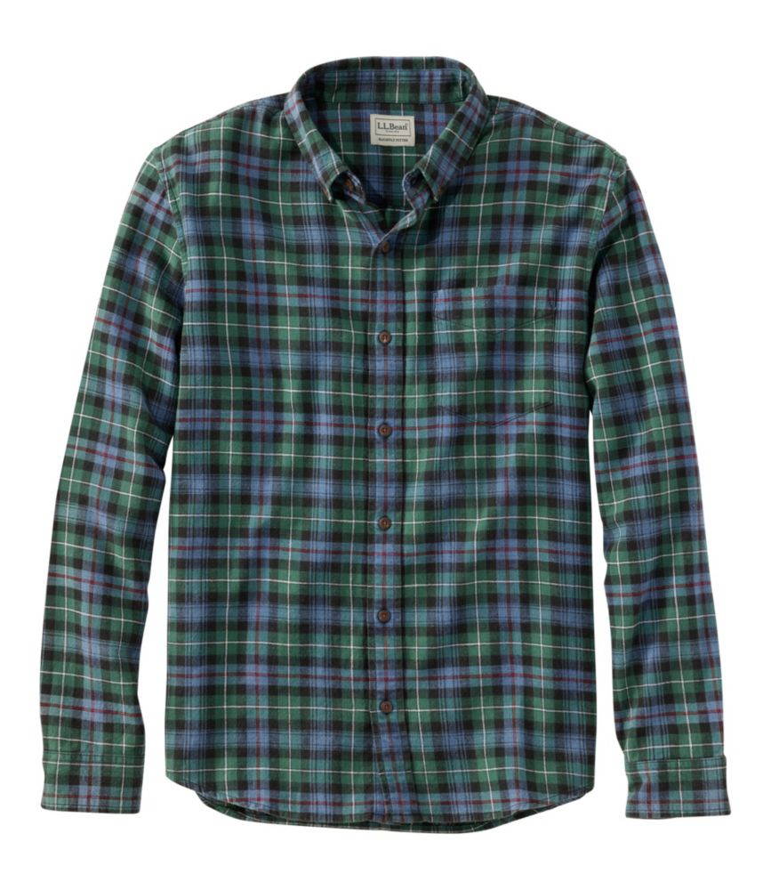 Men's Sunwashed Twill Shirt, Slightly Fitted Untucked Fit