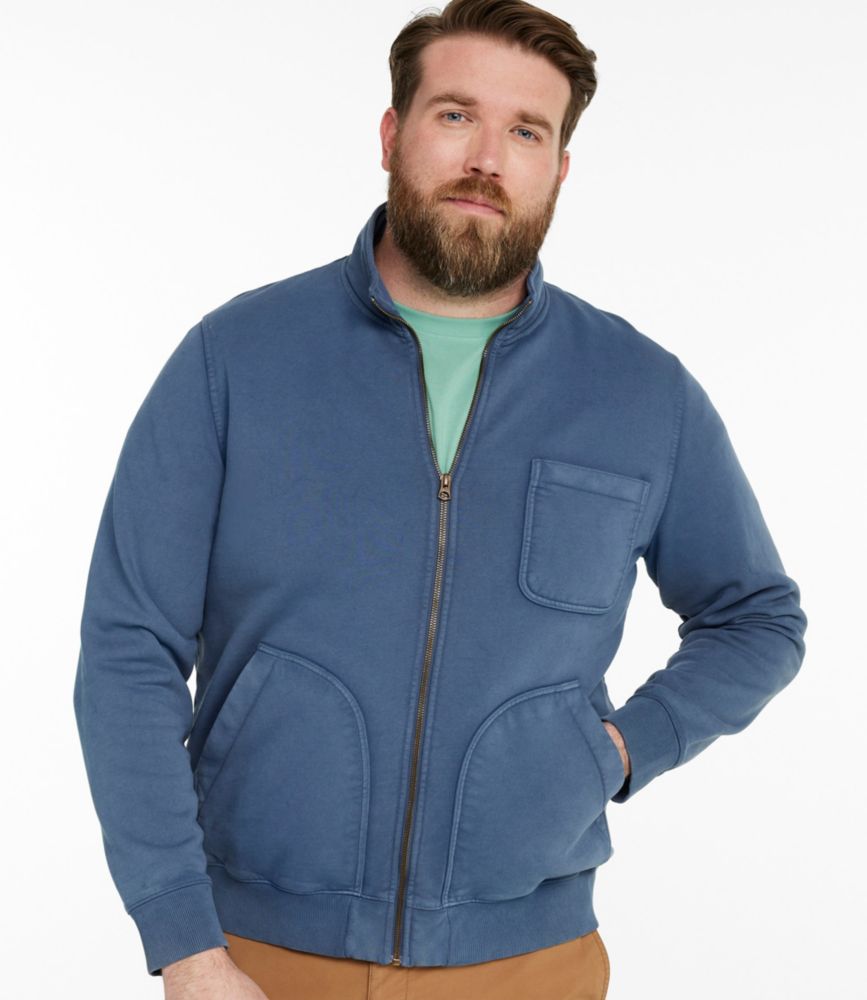 Men's Sunwashed Sweatshirt, Full-Zip, Faded Redwood, small image number 4
