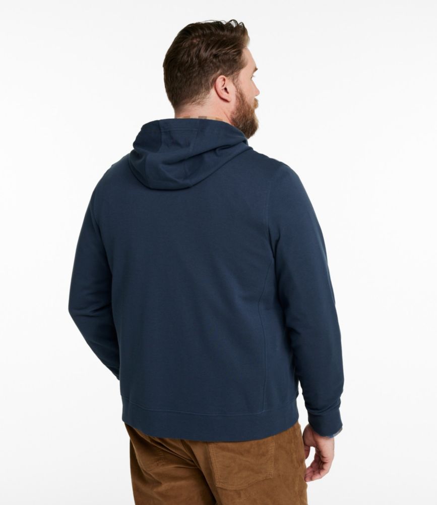 Men's Comfort Stretch Performance® Piqué, Full-Zip Hoodie, Blue Tide, small image number 5