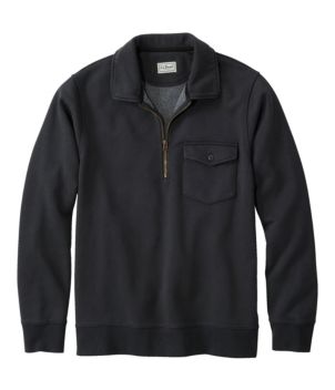 Men's Sunwashed Sweatshirt, Quarter-Zip Polo, Long-Sleeve, New