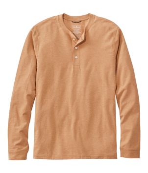Men's Comfort Stretch Performance® Pima Tee, Long-Sleeve Henley, New