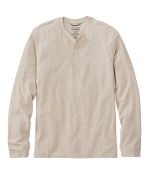 Men's Comfort Stretch Performance® Pima Tee, Long-Sleeve Henley, New