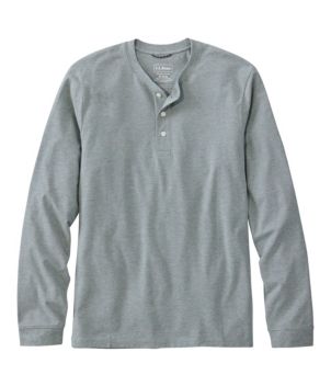 Men's Comfort Stretch Performance® Pima Tee, Long-Sleeve Henley, New