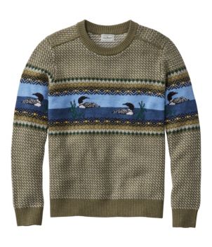 Men's Essential Merino Sweaters, Crewneck, Pattern, New