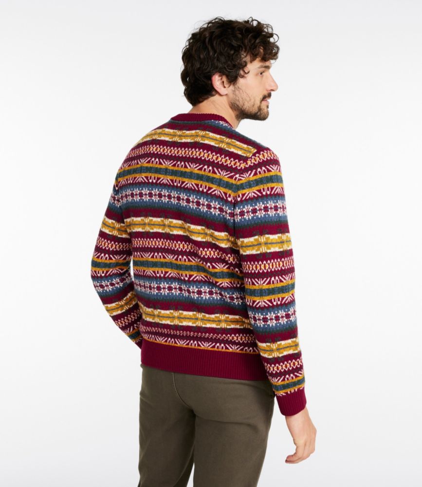 Men's Essential Merino Sweaters, Crewneck, Pattern