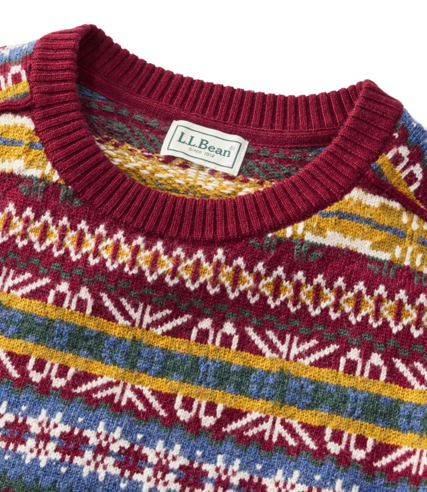 Men's Essential Merino Sweaters, Crewneck, Pattern