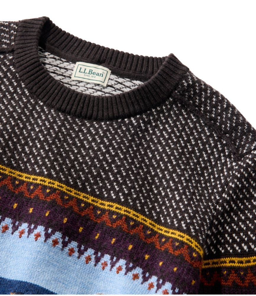 Men's Essential Merino Sweaters, Crewneck, Pattern