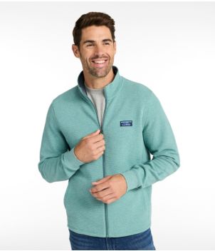 Men's Lakewashed Double-Knit Full-Zip