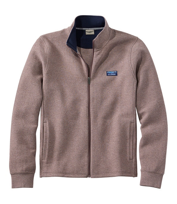 Lakewashed Double-Knit Full-Zip Jacket, Weathered Oak Heather, large image number 0