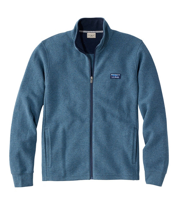 Lakewashed Double-Knit Full-Zip Jacket, Sail Blue Heather, large image number 0