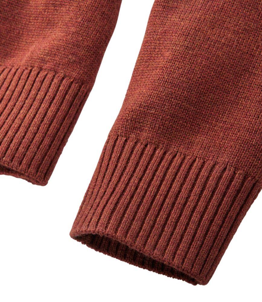 Men's Essential Merino Sweaters, Quarter-Zip, Navy Heather, small image number 8