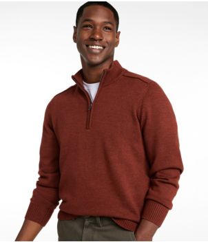 Men's Essential Merino Sweaters, Quarter-Zip, New